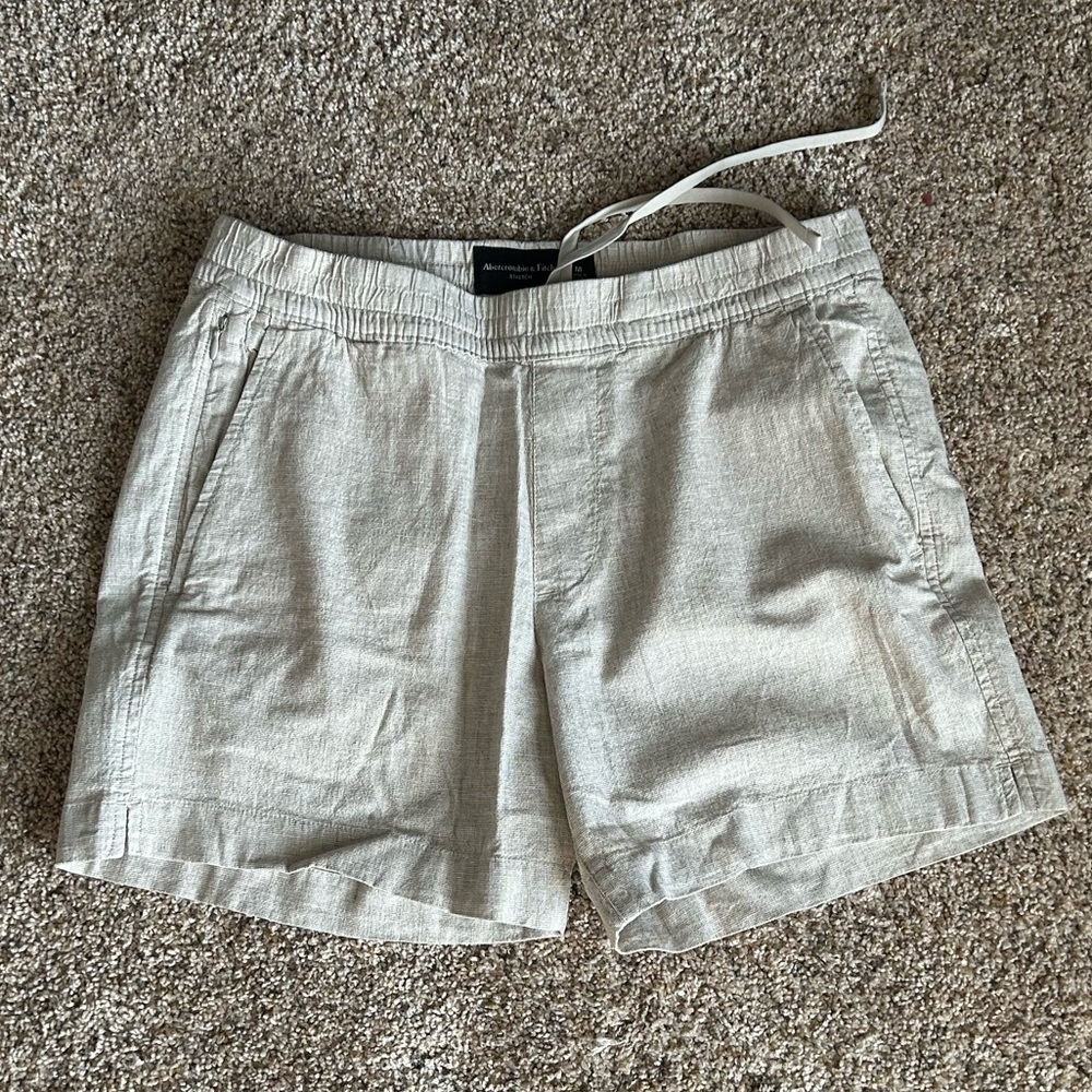 Abercrombie & Fitch Women’s Linen-Blend Pull-On Shorts